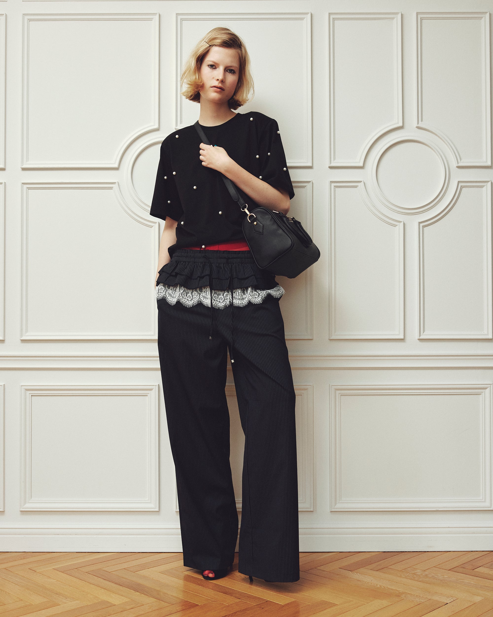 Stripe ballet pants