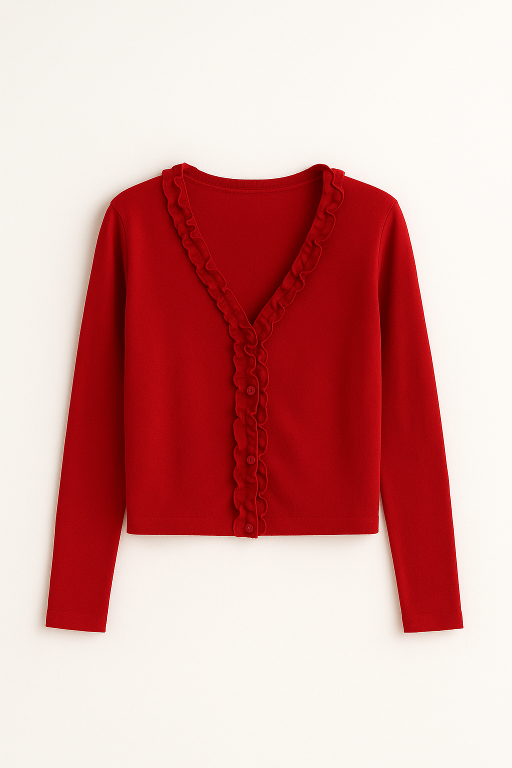 Petal cardigan (red)