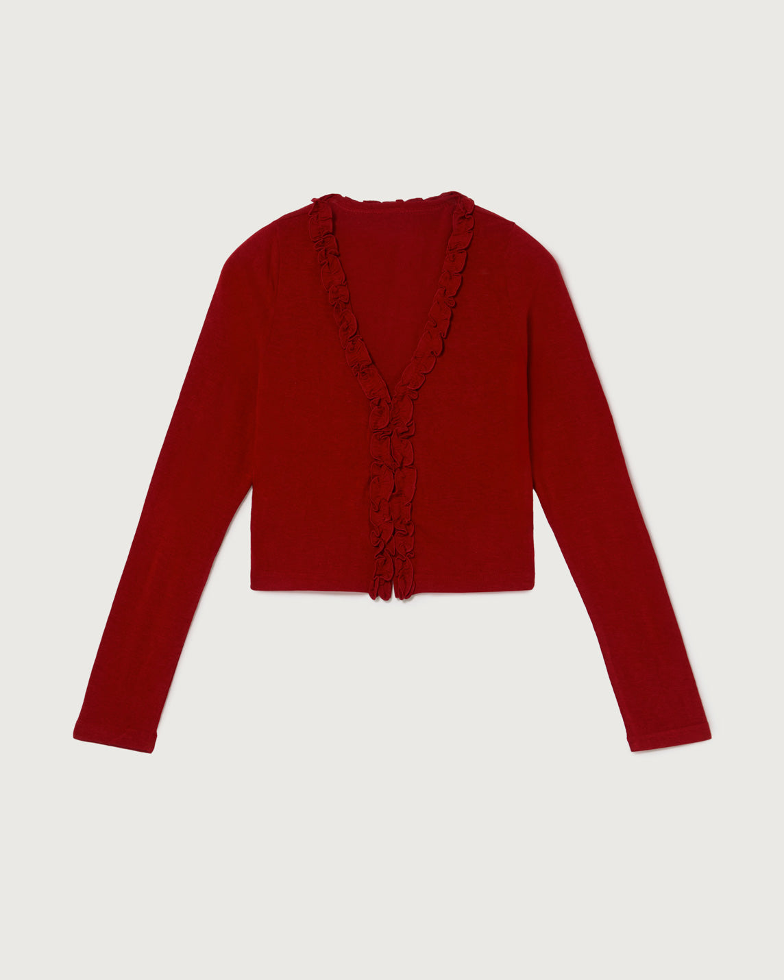 Petal cardigan (red)