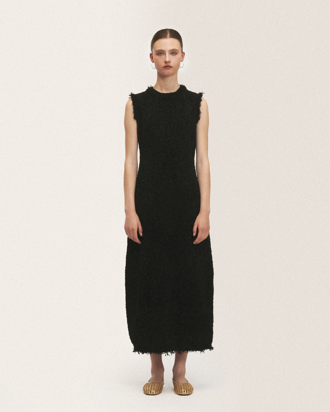 【メルリン】【MOIGE】Wavy DRESS ブラック DRESS